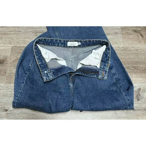 & Other Stories Paris Atelier High Waist Wide Leg Jeans Blue Medium Wash Size 26 - Picture 5 of 11